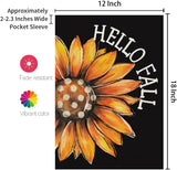 Bandera de Jardín Floral Otoñal Doble Cara 12x18 Pulgadas CF1624-12