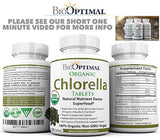 BioOptimal Chlorella, comprimidos orgánicos de clorella