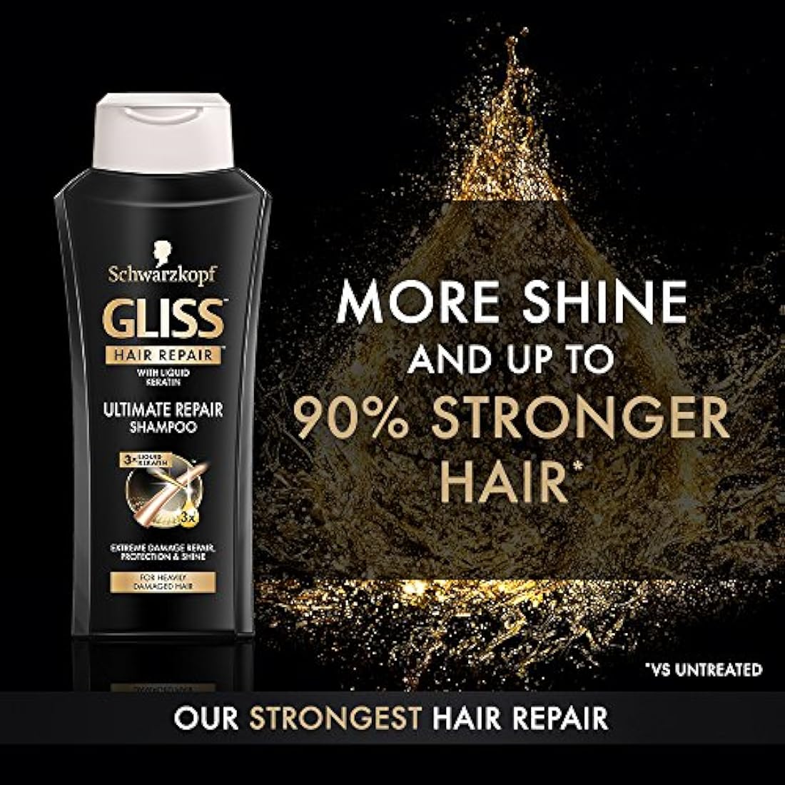 Champú de reparación de cabello GLISS, reparación definitiva