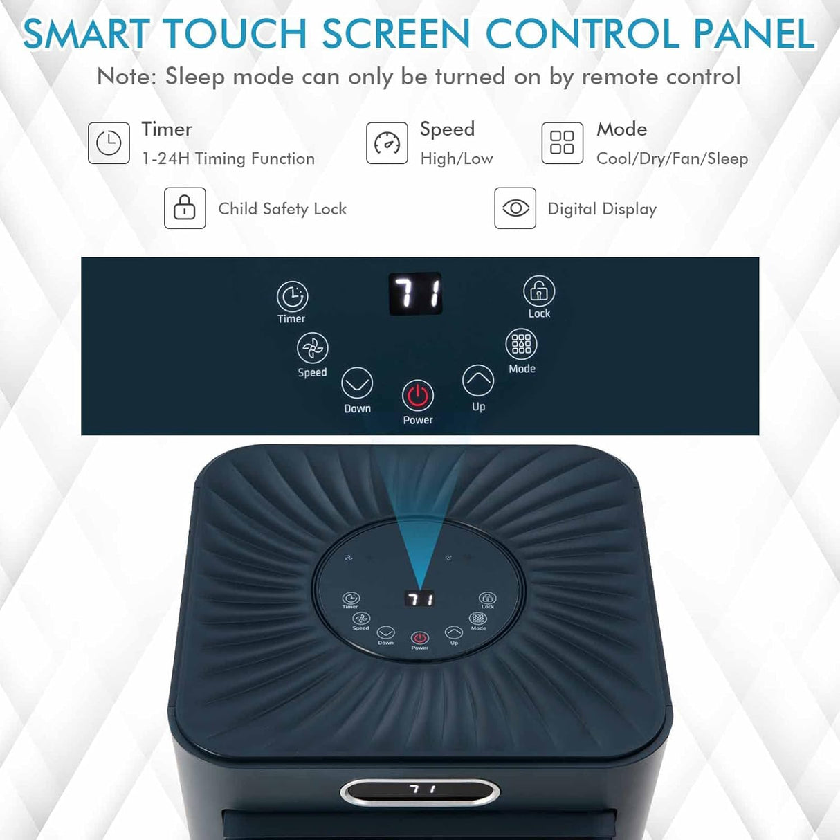 PETSITE Aire  unidad de refrigeración control remoto.