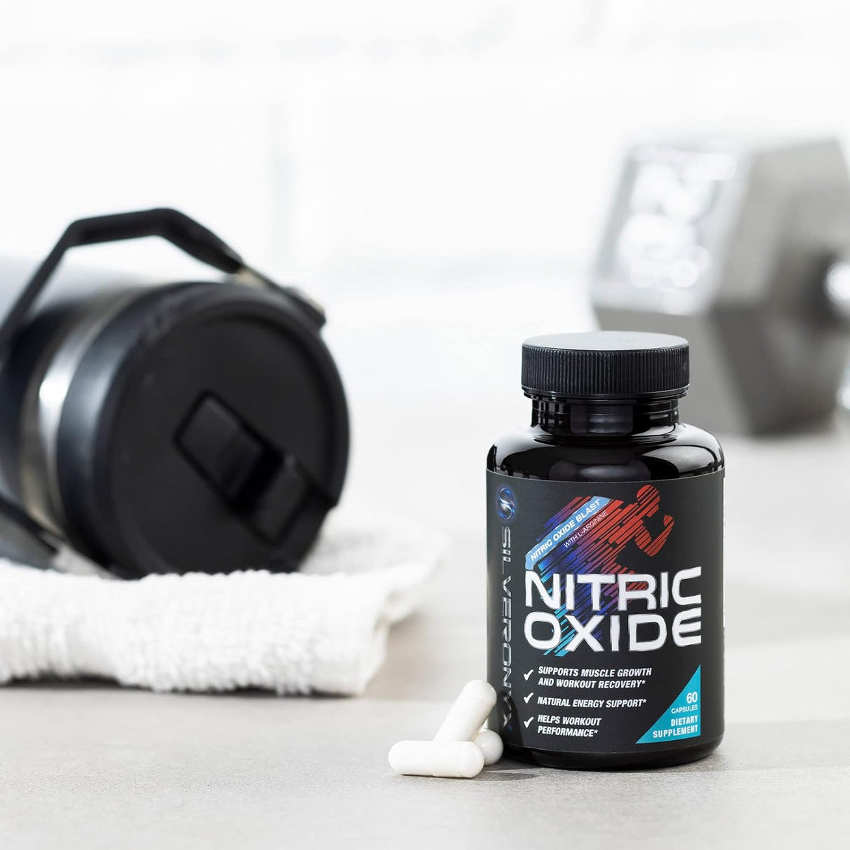 Suplemento Nitric Oxide Extra Fuerte - L Arginina 60 Cápsulas