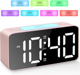 Reloj Despertador Digital con Luz Nocturna y Cargador USB