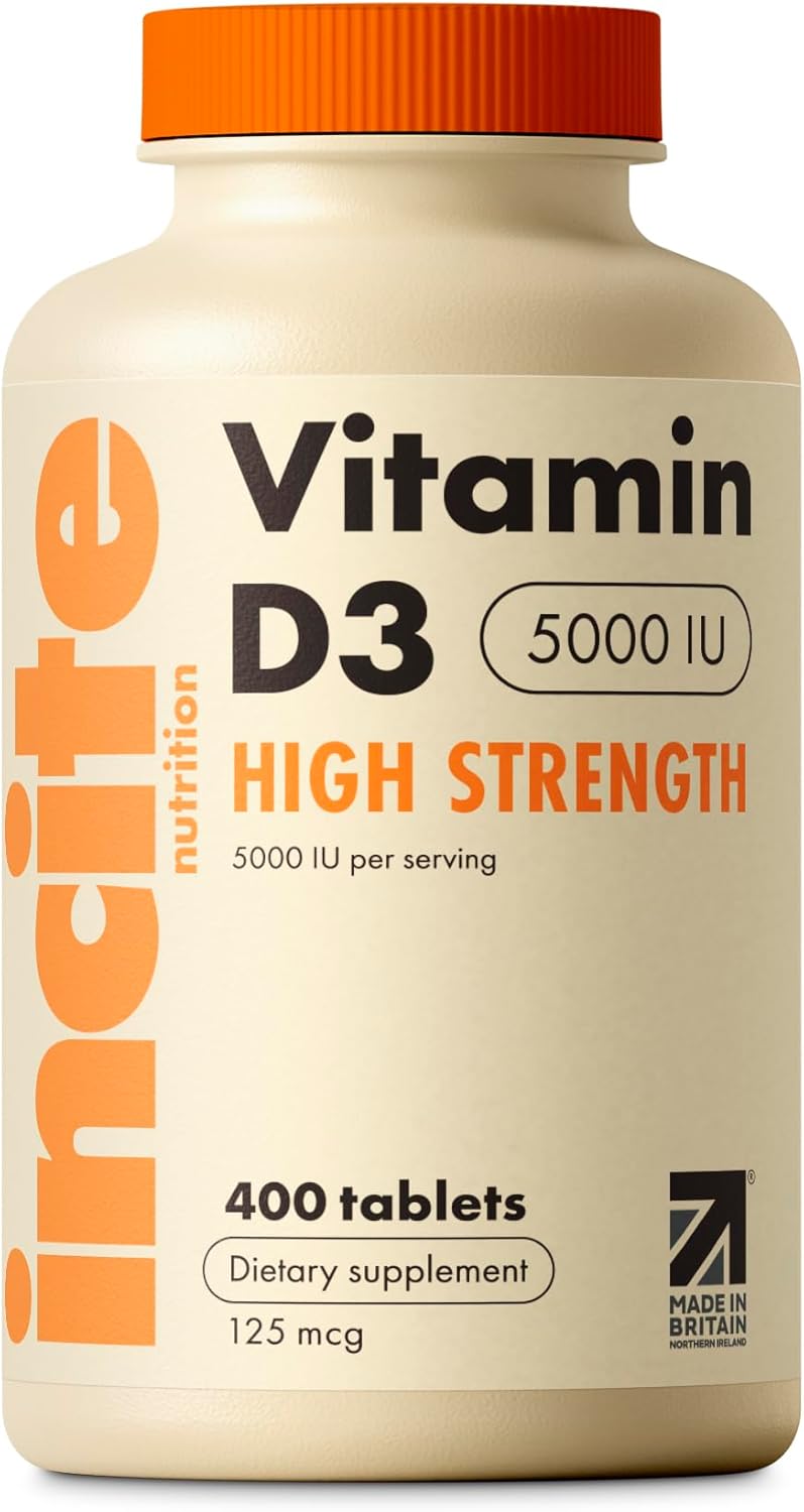 Incite Nutrition Vitamina D3 5000iu - 400 Micro Tabletas