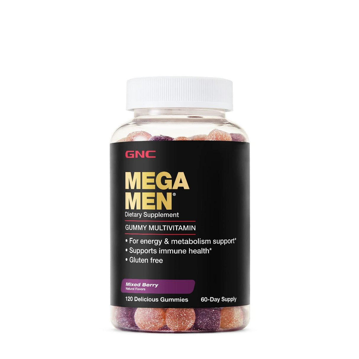 Multivitaminas Mega Men mezcla de bayas GNC