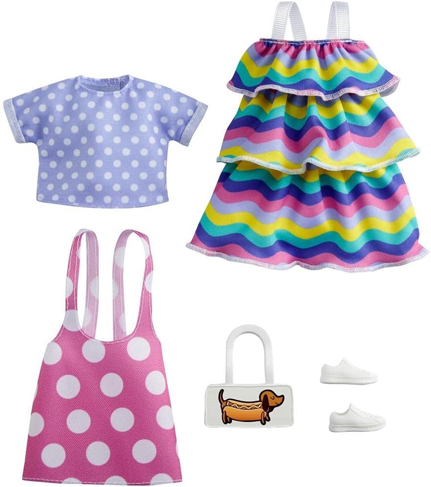 Conjunto de ropa Barbie Fashions 2 piezas con accesorios