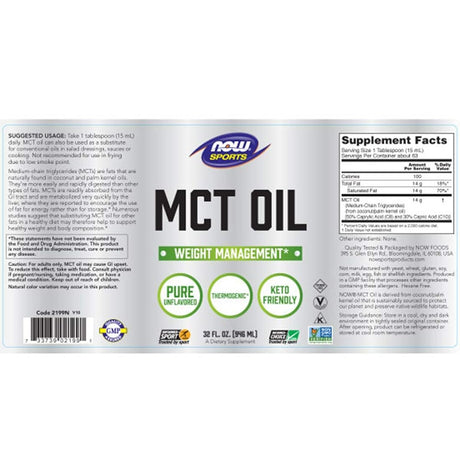 Suplementos Aceite MCT 32 onzas paquete de 2