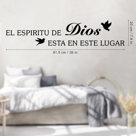Vinilos Decorativos de Versículos Bíblicos, Inspiración Cristiana