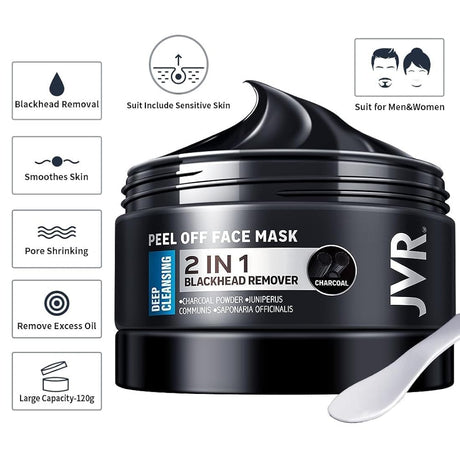 Máscara facial despegable JVR puntos negros para hombres
