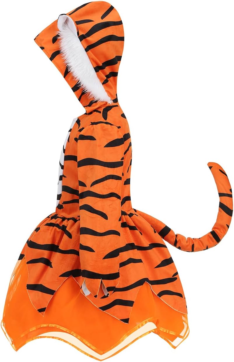 Disfraz de Tigre para Niñas yolsun con Botas para Halloween