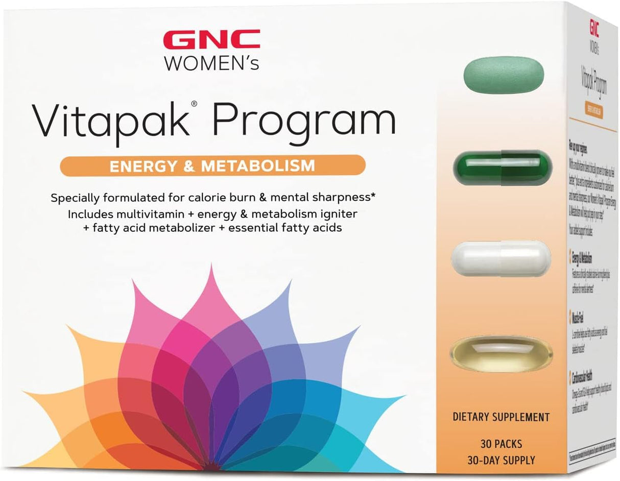 Suplemento GNC Programa Vitapak para mujeres Energía  diario