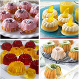 Paquete de 24 mini tazas de silicona para hornear cupcakes