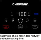 Freidora de aire Chefman TurboFry 5 Qt, control digital táctil