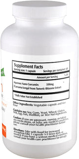 Suplemento de Curcuminas Nano, 500 mg, 60 Cápsulas Veganas