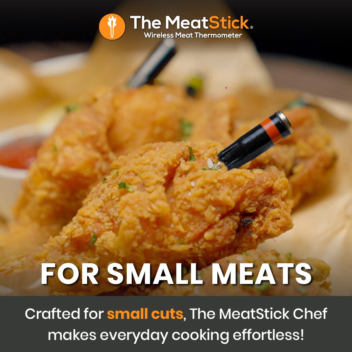 Termómetro de carne MeatStick Chef X | 2 sondas, Bluetooth, 650ft