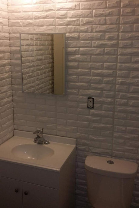 Paneles de pared 3D de PVC azulejos de pared de ladrillo