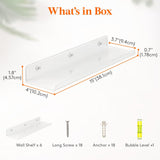 Estantes flotantes Lifewit, 6 pack 15 acrílico para decoración