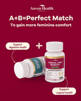 Probióticos Vaginales Mujer - 60B, Flora, Olor, Cándida, Digestión, Saffron, Cranberry, 90 Cápsulas