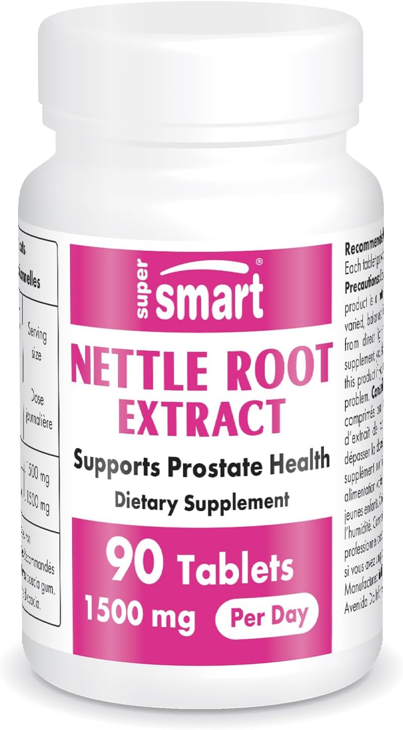 Extracto de Raíz de Ortiga 1500 mg - Supersmart - 90 Tabletas