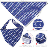 Yewong Conjunto de disfraz de capitán de marineros para perro, gato, capitán de mar, sombrero con ancla de mascota, baberos triangulares, bufanda para gato, cachorro, azul marino, Halloween, accesorios de disfraces, accesorios para fotos (blanco-A)