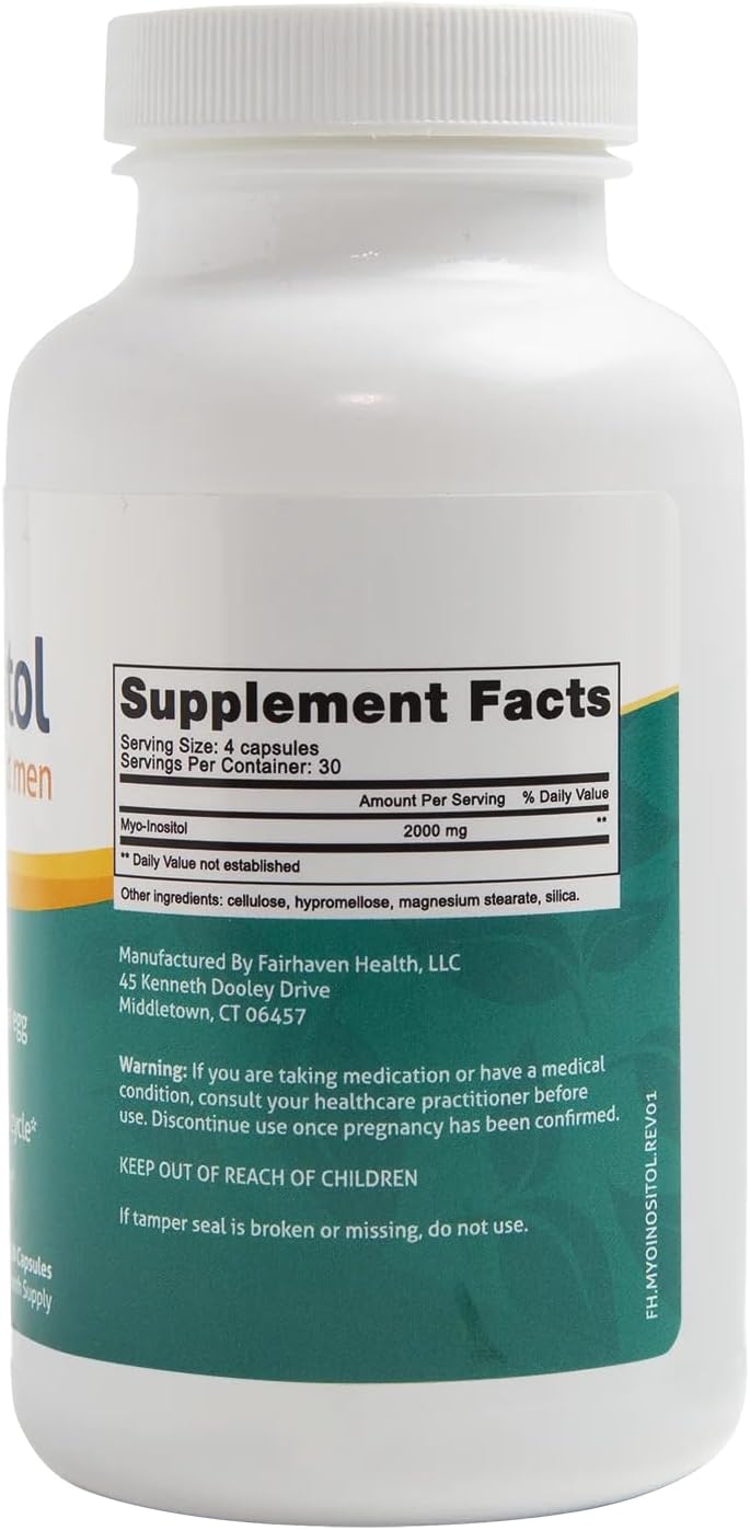 Suplemento de mio-inositol de 2000 mg  fertilidad masculino
