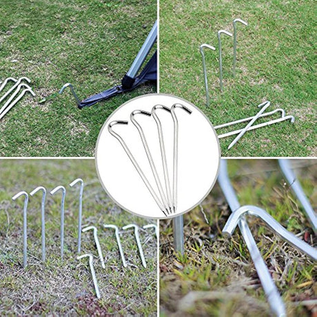 FANBX F Clavijas de carpa - 12 piezas de estacas de carpa