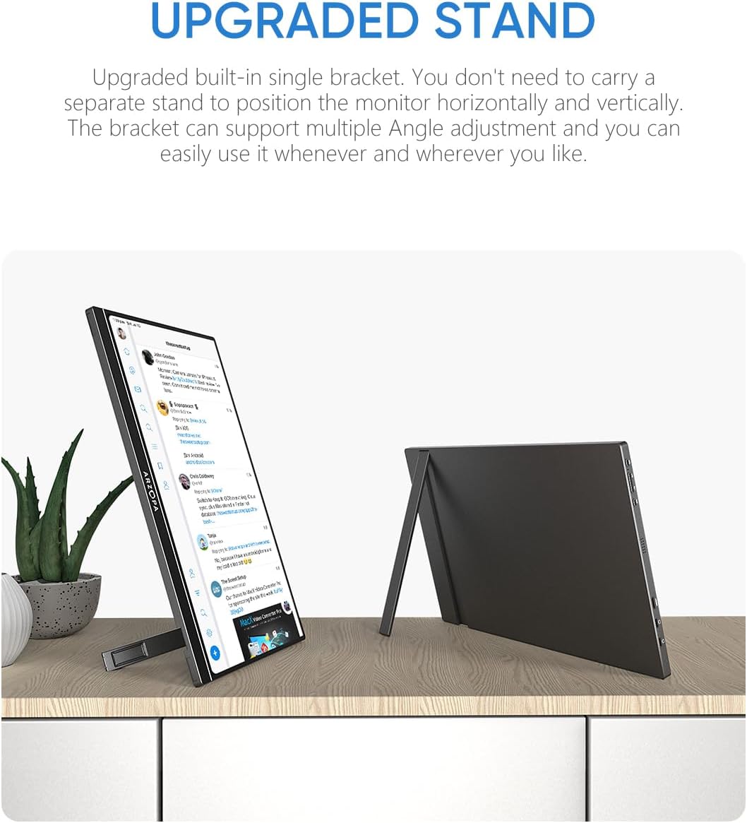 Monitor portátil de 15.6 pulgadas FHD 1080P ARZOPA