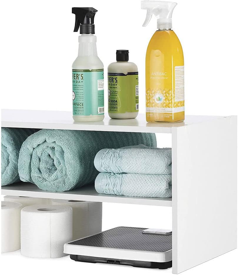 Organizador apilable con estantes - 2 niveles, modelo Whitmor