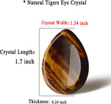 DUQGUHO Piedra de preocupación de 1.7 in ojo de tigre natural