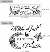 Vinilo Decorativo Inspiracional Dios Todo es Posible - Sticker
