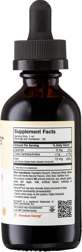 Suplemento de hierro de 15 mg por ml  Aumenta la energía