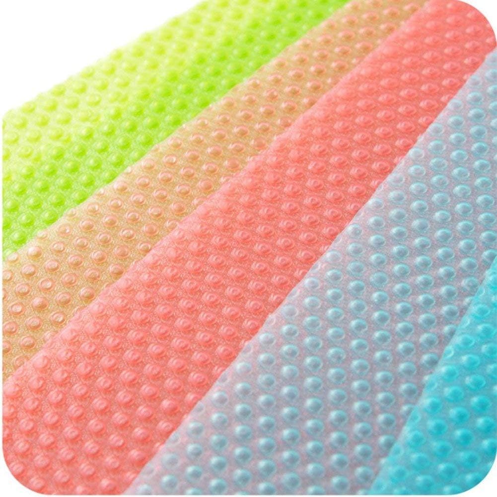 9 Estera para Refrigerador Lavables, Fácil Limpieza Rojo/Verde/3Azul