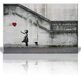 Impresión sobre lienzo estampado Wall26 de Banksy Street,