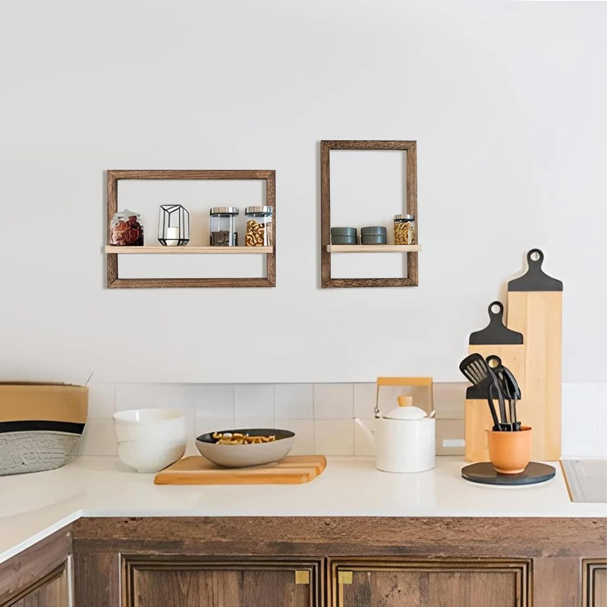 Estantes Flotantes idee-home, Set de 4, Decoración Pared