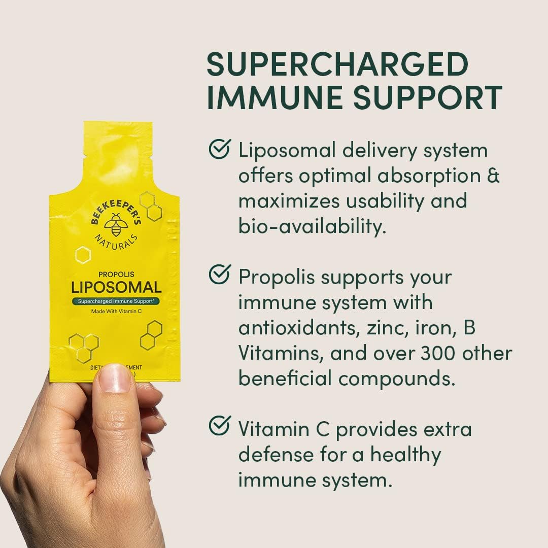 Suplementos Propóleo Liposomal con Vitamina C Bio-Disponible