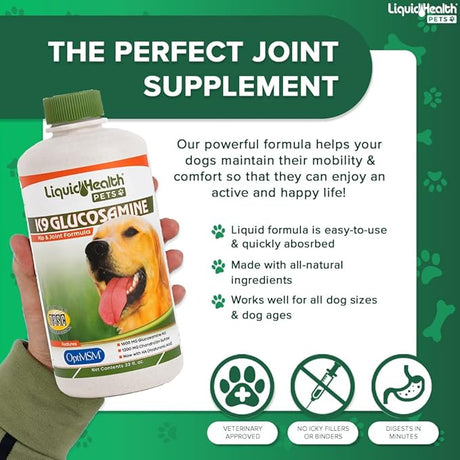 Glucosamina K-9, Fórmula de Cadera y Articulaciones, 32 oz