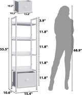 Estantería Furologee 5 Niveles con Cajón, Diseño Moderno
