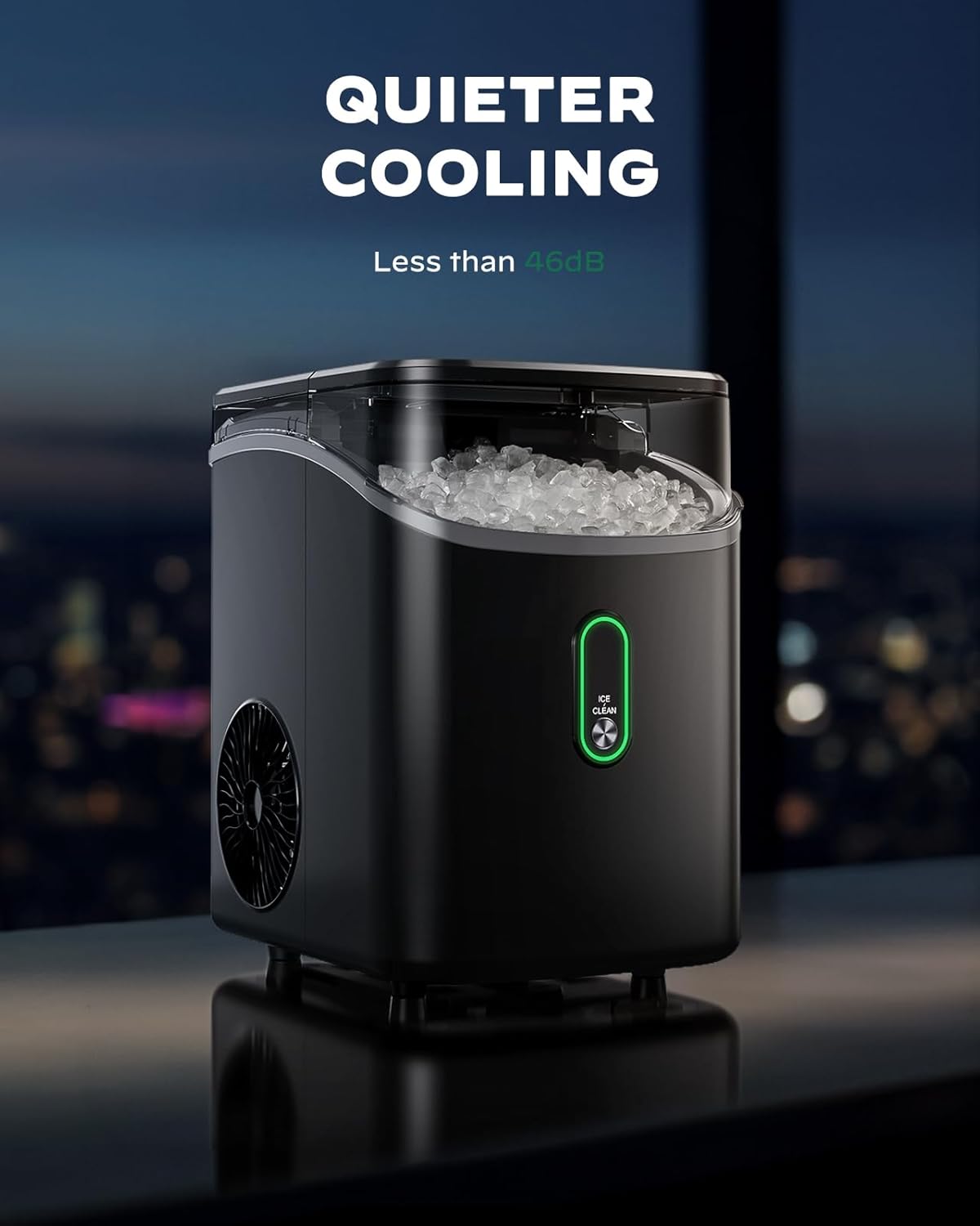 Máquina de Hielo Silonn, 33lbs/24H, Auto-limpieza, Countertop