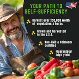 Paquete de Semillas de Vegetales y Hierbas - No GMO - 50 Variedades