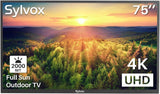 Televisor Exterior SYLVOX 75'' 4K 2000nits IP55 WiFi Bluetooth