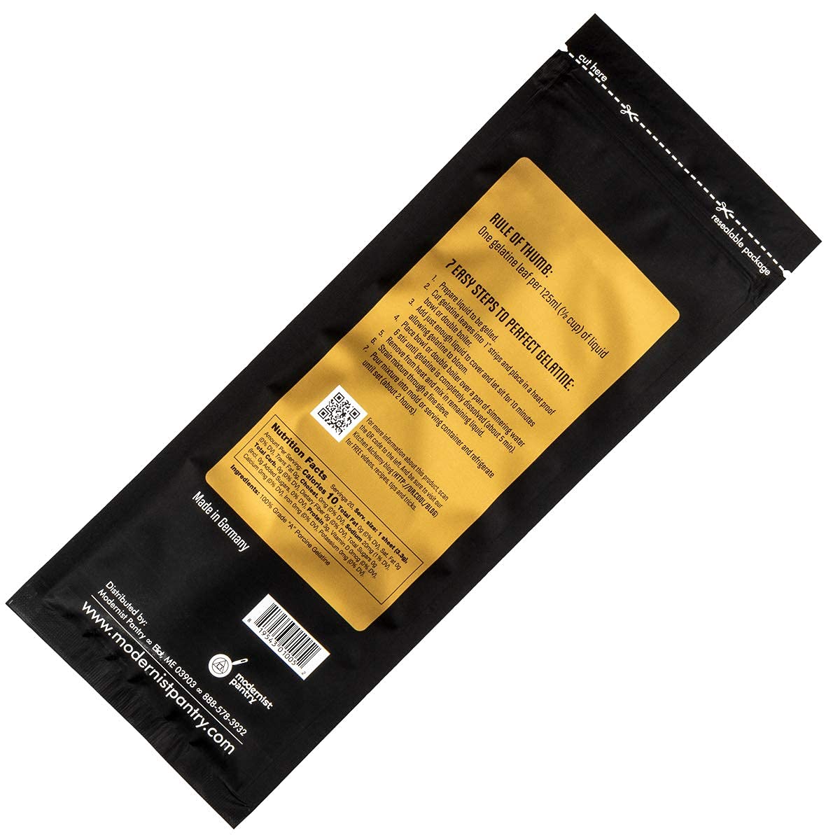 PerfectaGel Gelatina en láminas 140 Bloom 1kg [300 hojas]