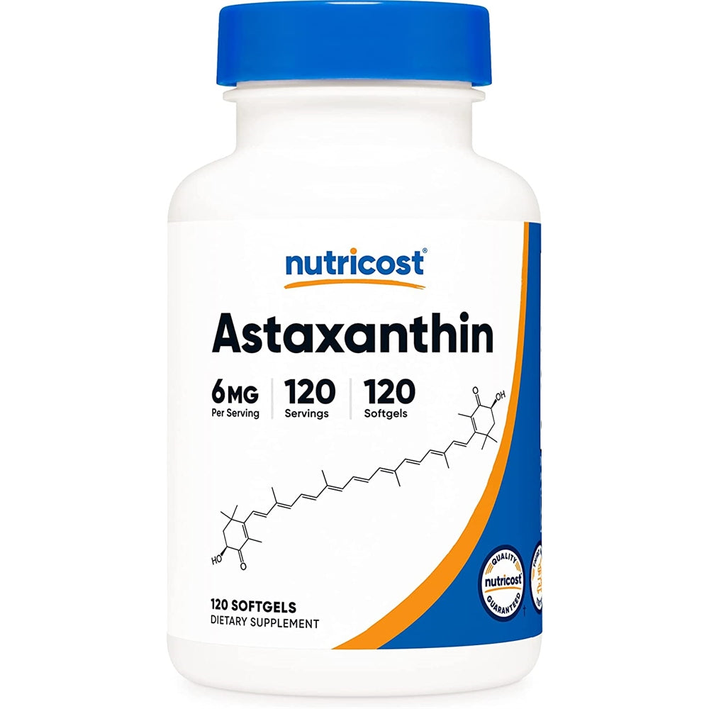 Suplementos Alimenticios  Astaxantina Sin gluten y sin OGM