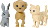 Barbie Play 'n Wash Pets Set con 3 Animales y Accesorios