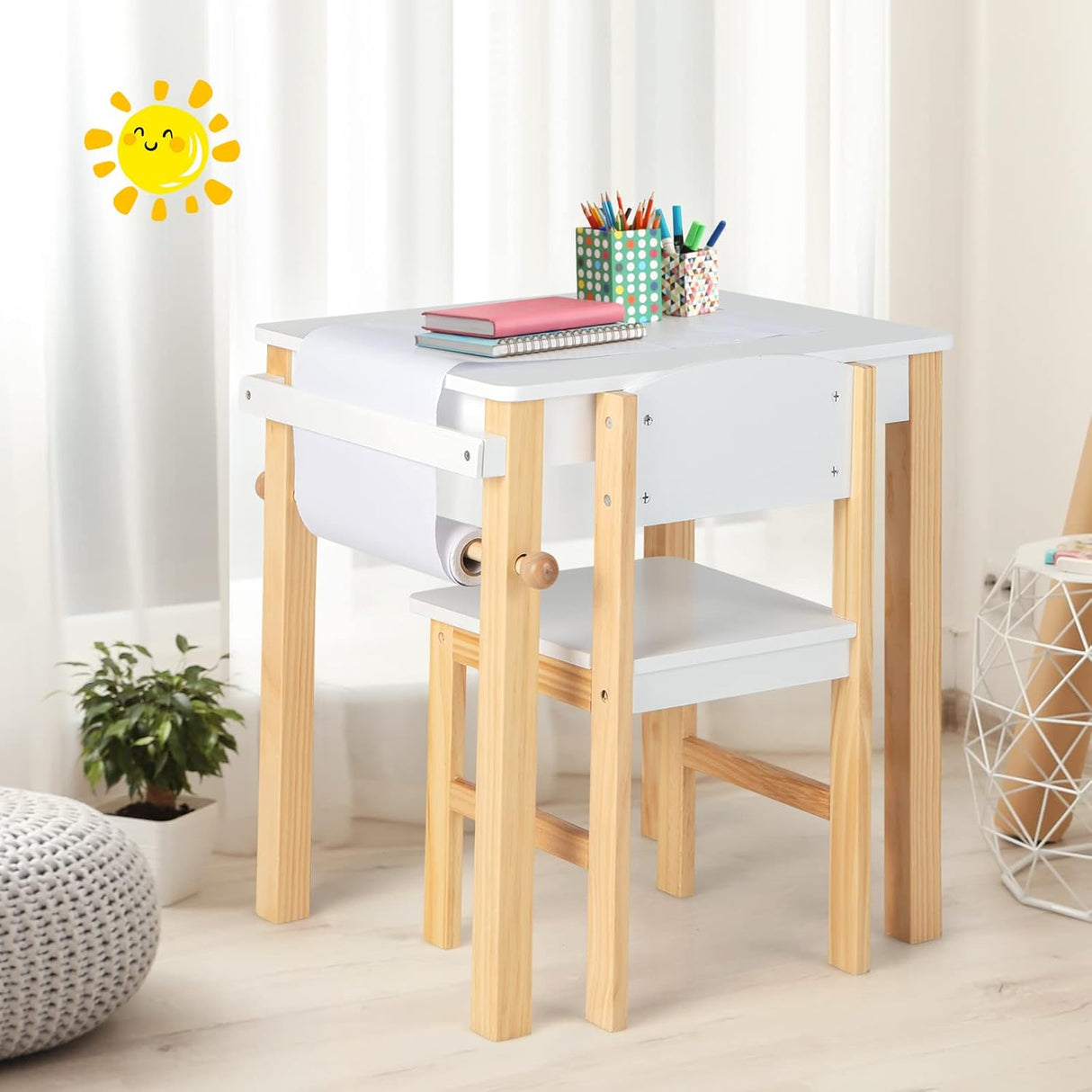 Mesas y Sillas para Niños 2 rotuladores juego de mesa