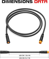 Cable de extensión para bicicleta eléctrica, impermeable, 2/3/4/5Pin