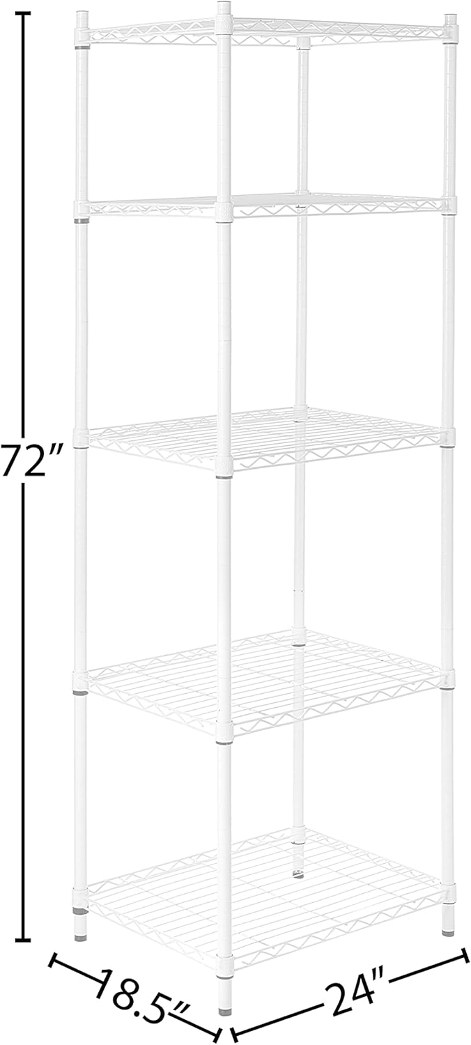 Estante de 5 niveles, capacidad de 250 lbs, modelo SHF-01055