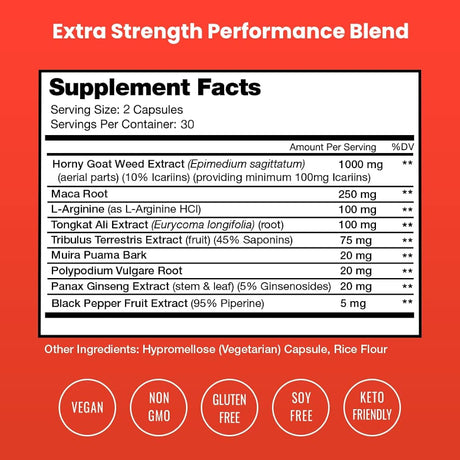 Suplementos  Extracto de hierba de cabra premium tribulus