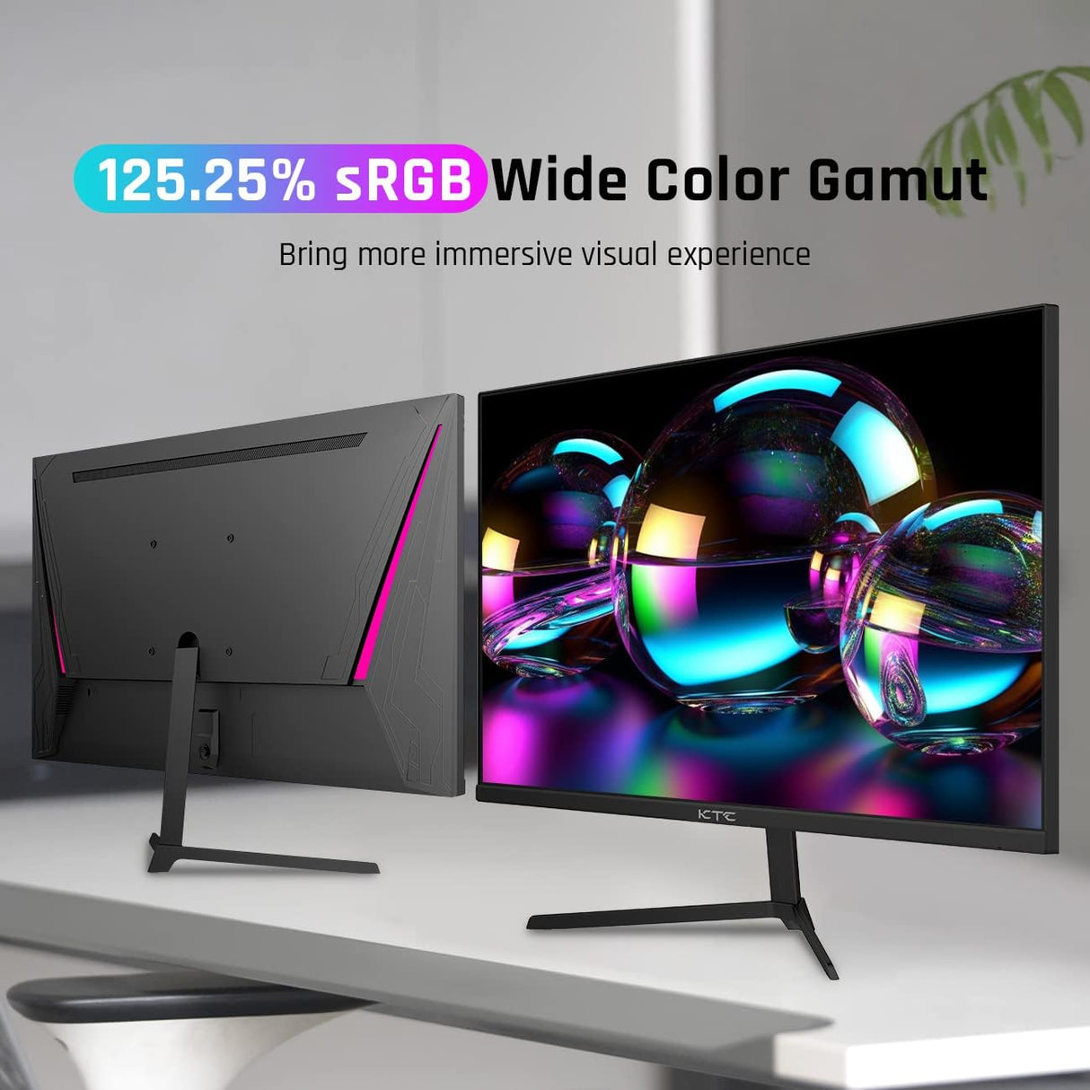 Monitor Gaming KTC 24 FHD 165Hz 1ms HDR, Modelo H24T09P