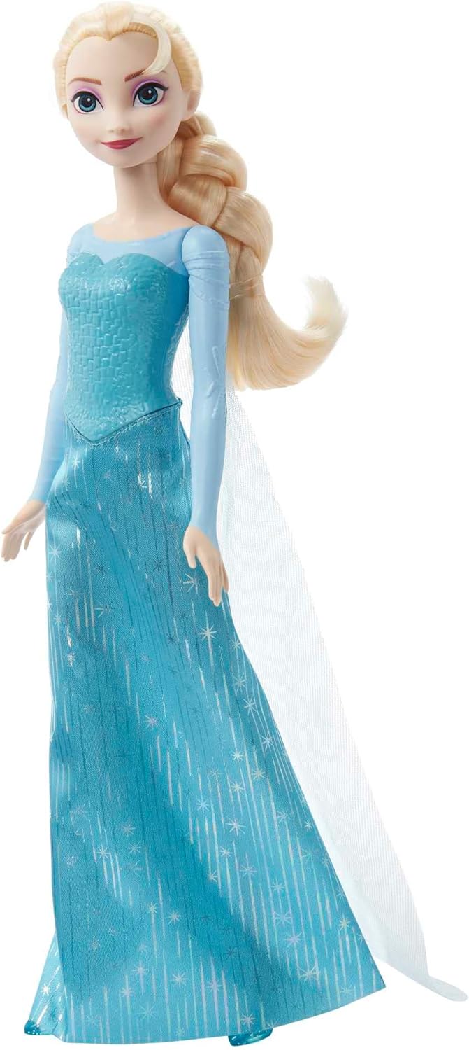 Muñeca Elsa Disney Princess, Mattel, Posable con accesorios, Frozen