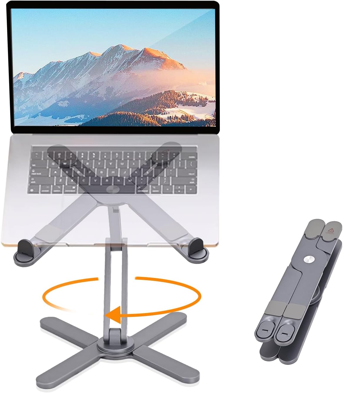 Soporte para computadora portátil con base giratoria 360