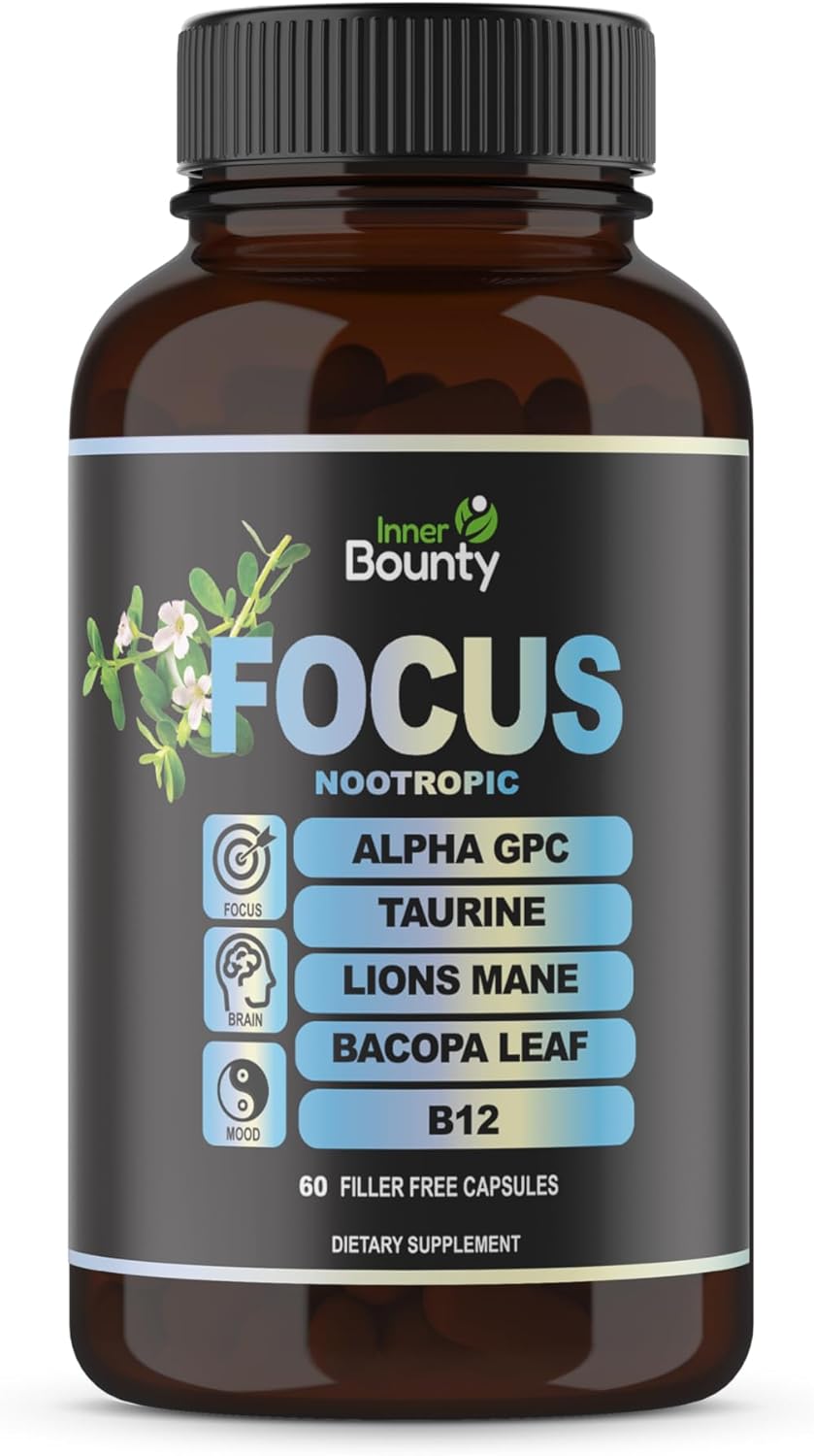 Suplemento Nootrópico Focus 14-en-1 con Lions Mane y Alpha GPC